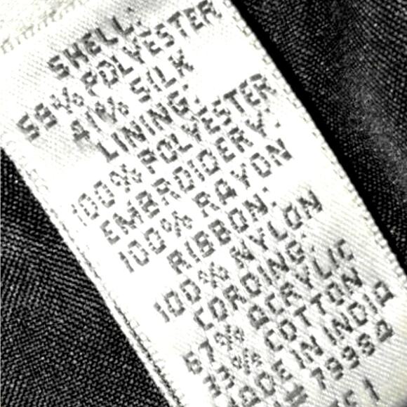 CHICO'S Womens Jacket Silk Embroidery Multi-Color Blazer Vtg 90s Size Medium 8 - Picture 2 of 6